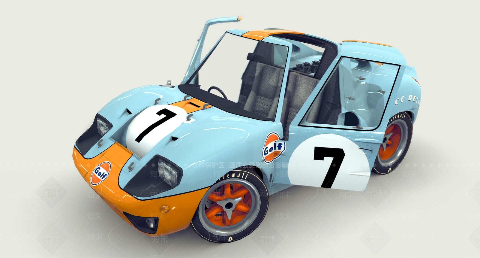 卡通汽车3D模型下载【ID:1105011105】