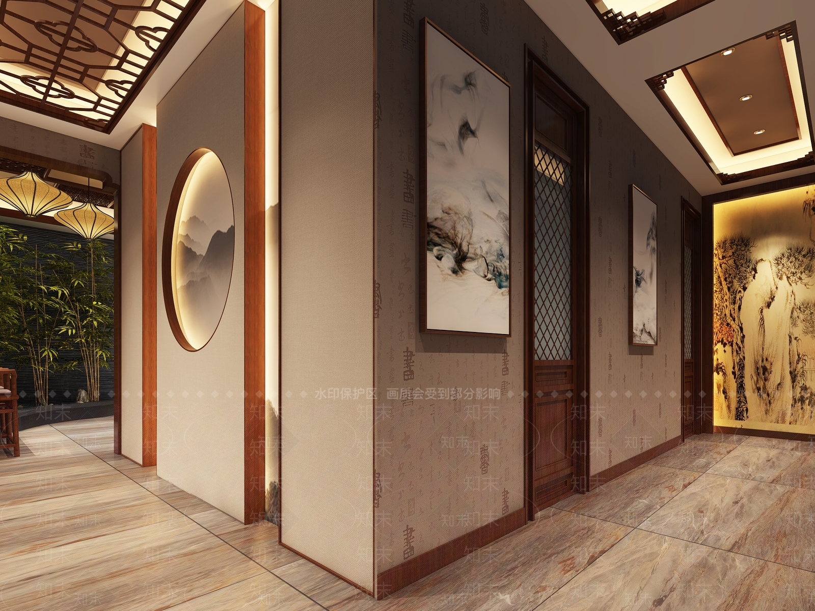 新中式茶馆3D模型下载【ID:1105012985】
