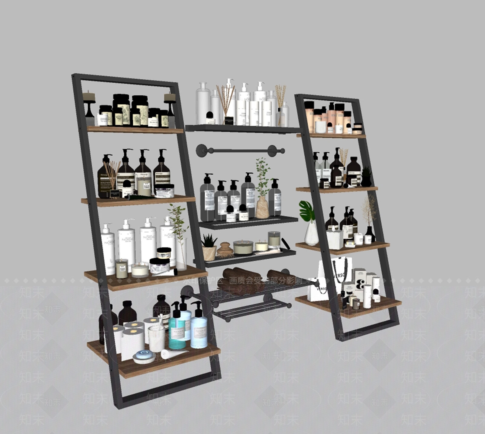 现代洗浴用品SU模型下载【ID:1105015746】