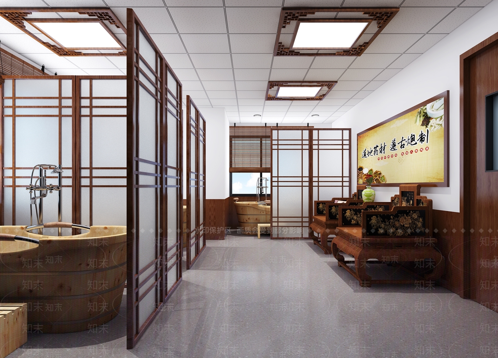 新中式中医馆3D模型下载【ID:1105016376】