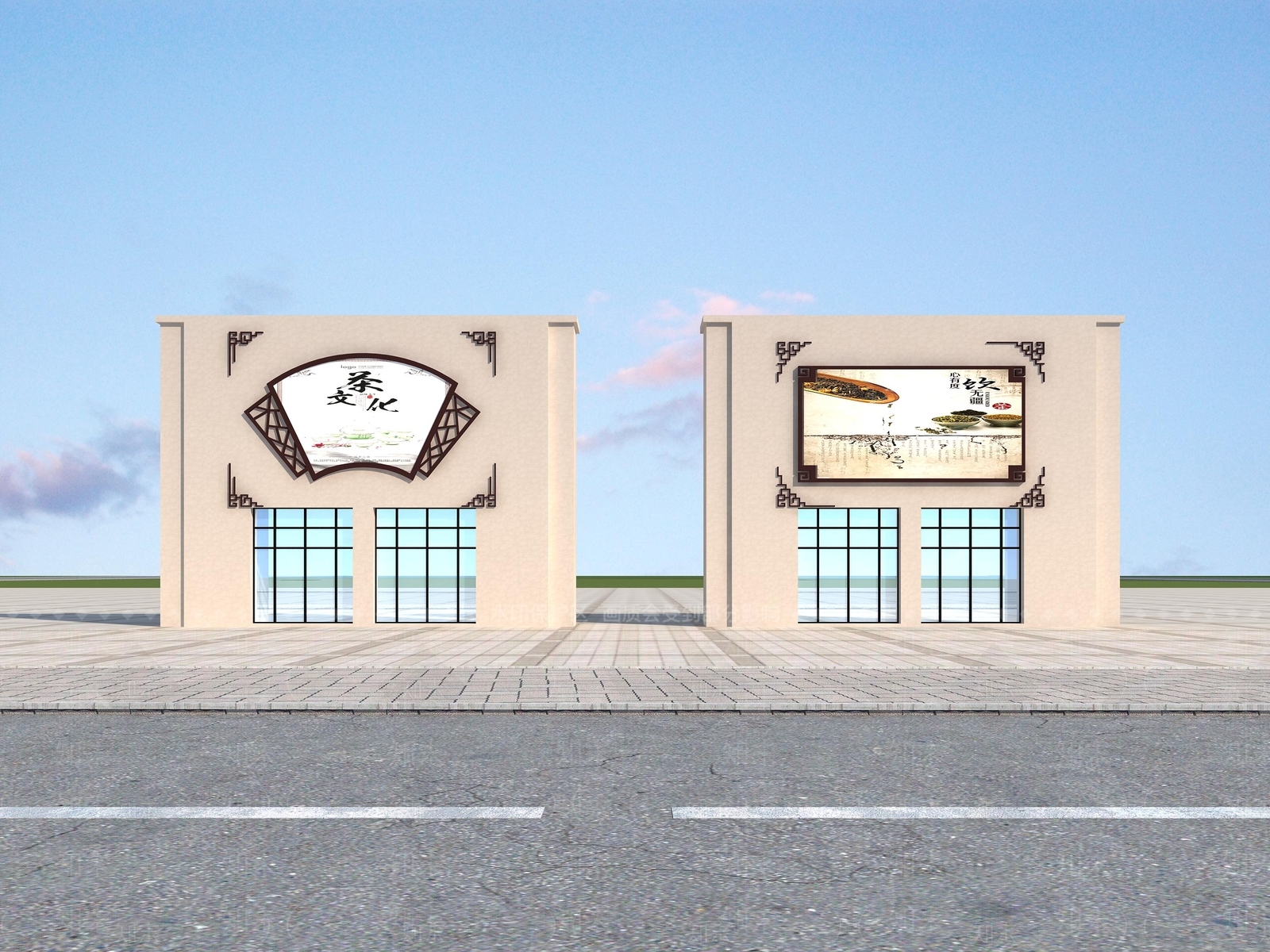 现代广告牌3D模型下载【ID:1105023632】_知末3d模型网