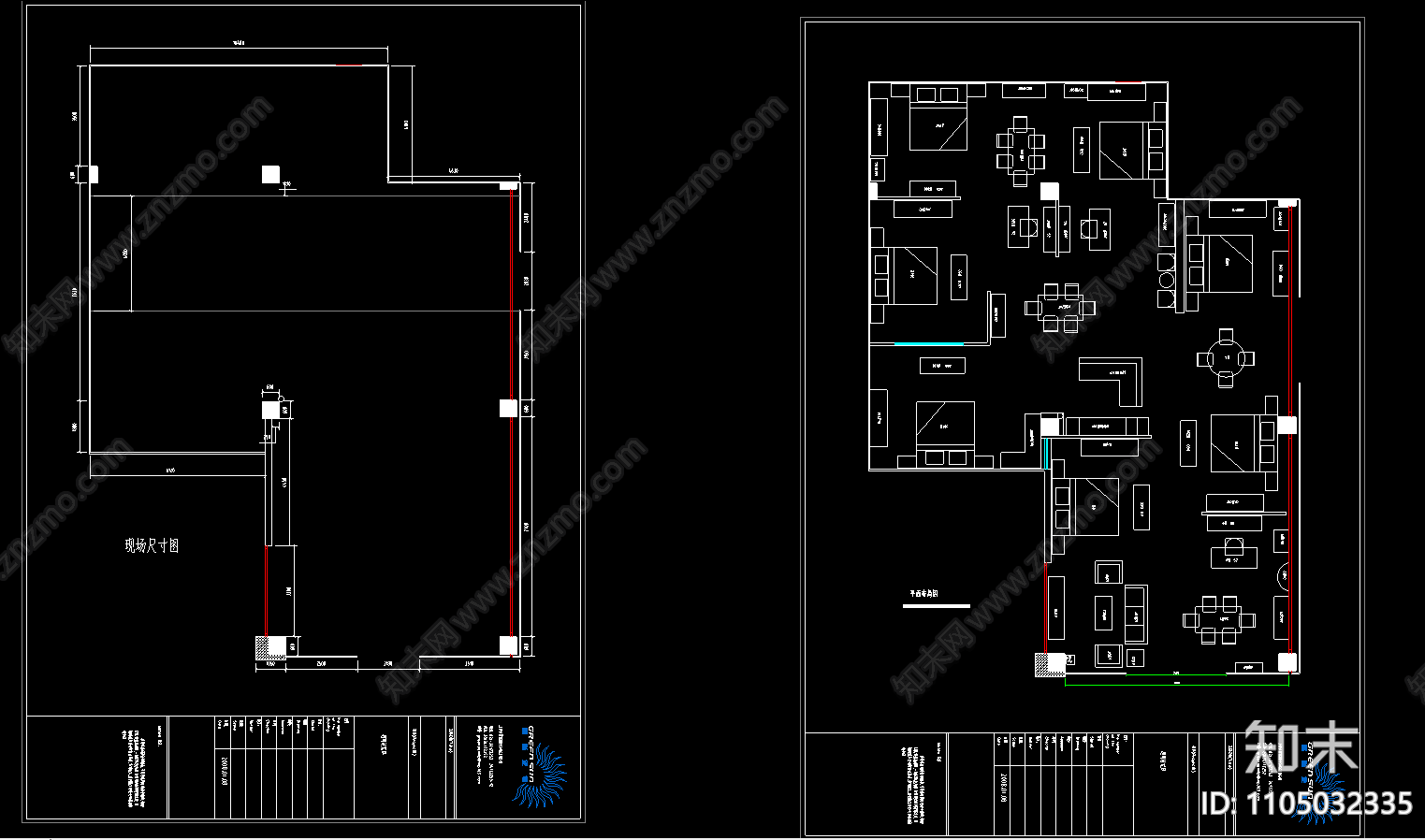 一套专卖店室内施工图cad施工图下载【ID:1105032335】