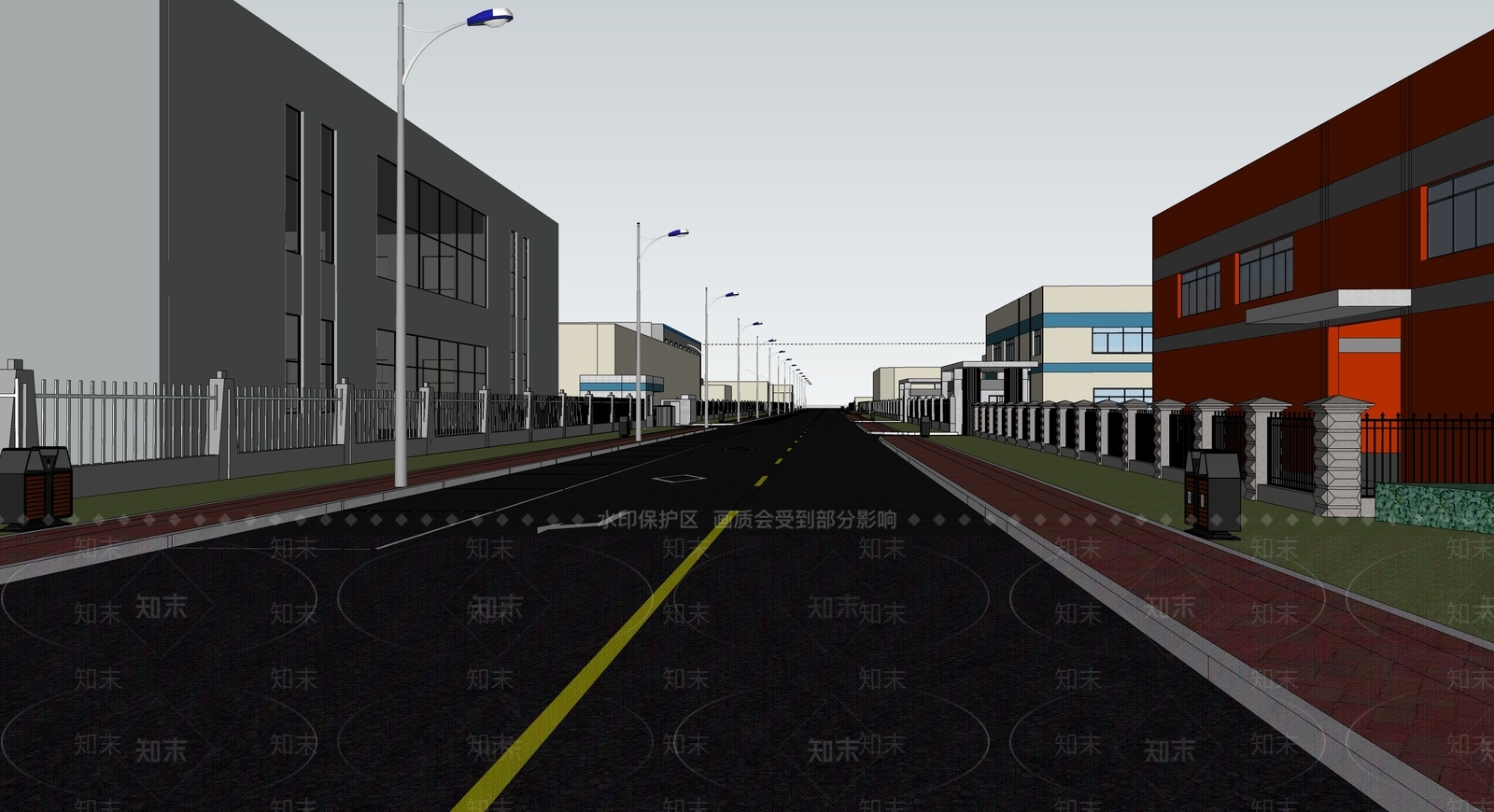 现代道路SU模型下载【ID:1105034796】