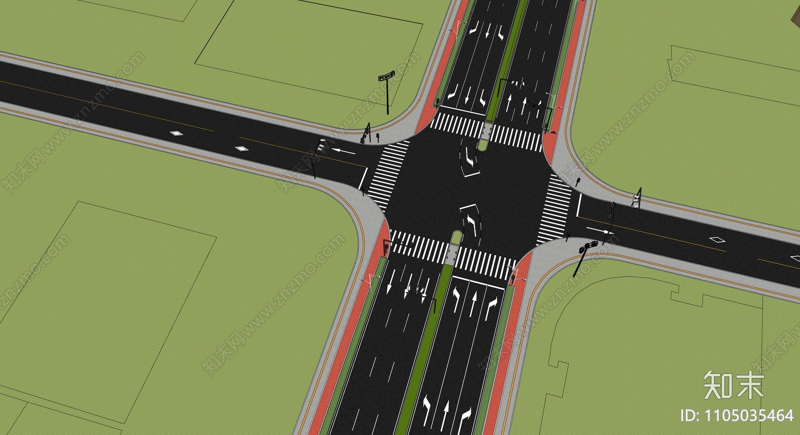 现代道路SU模型下载【ID:1105035464】