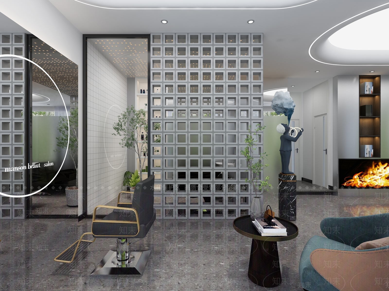 现代理发店3D模型下载【ID:1105037294】