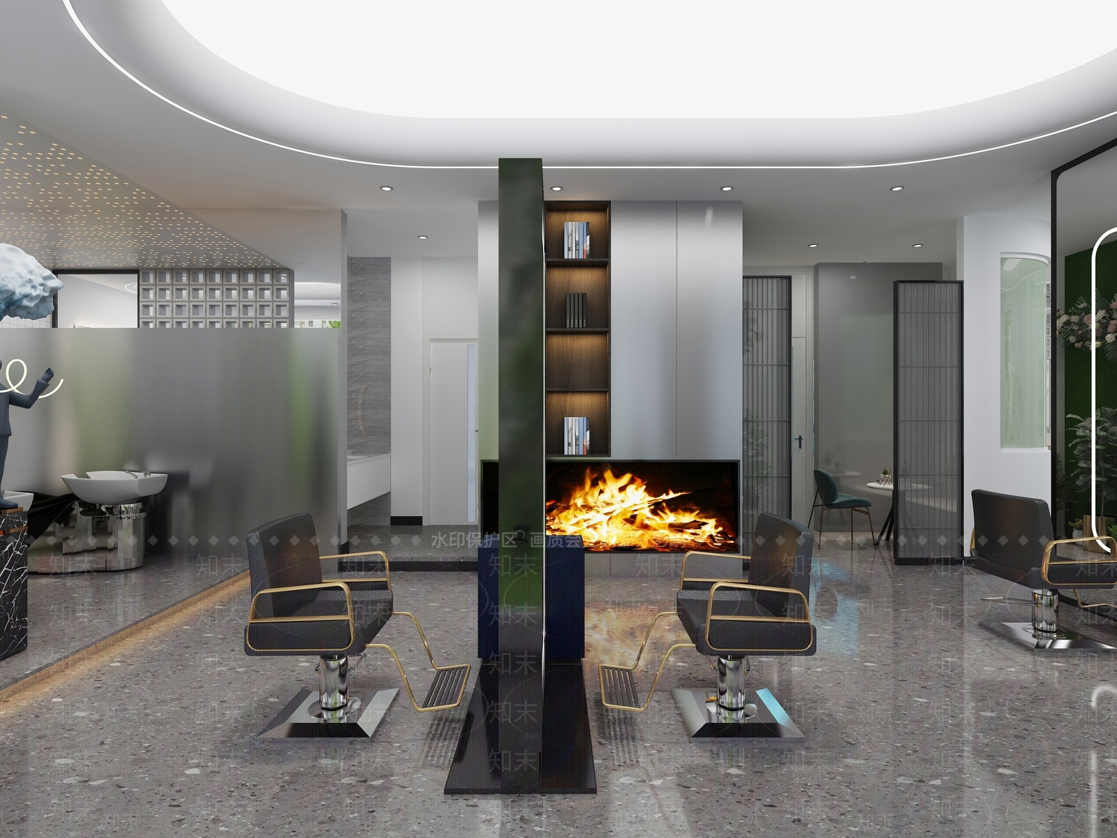 现代理发店3D模型下载【ID:1105037608】