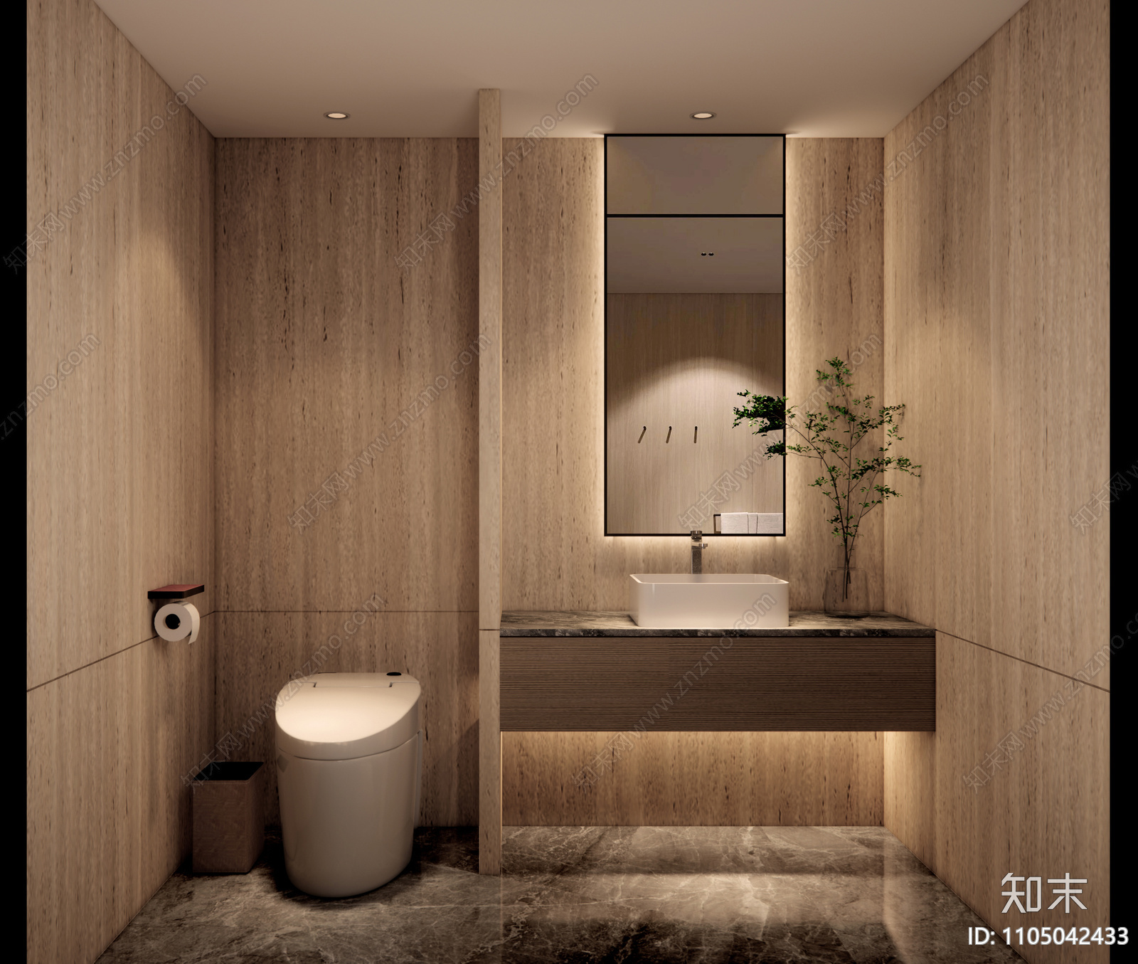 现代风格cad施工图下载【ID:1105042433】