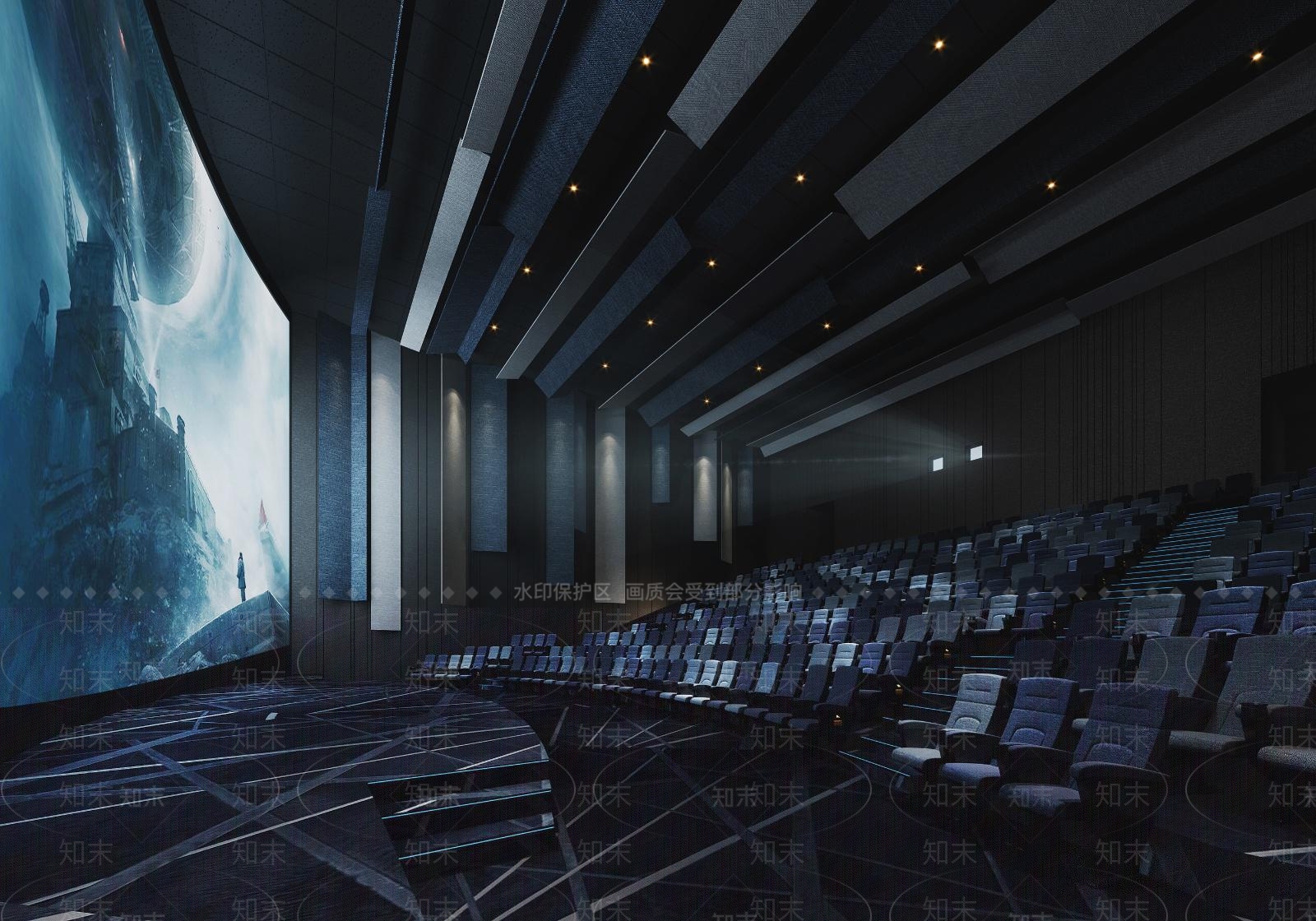 现代电影院3D模型下载【ID:1105069067】
