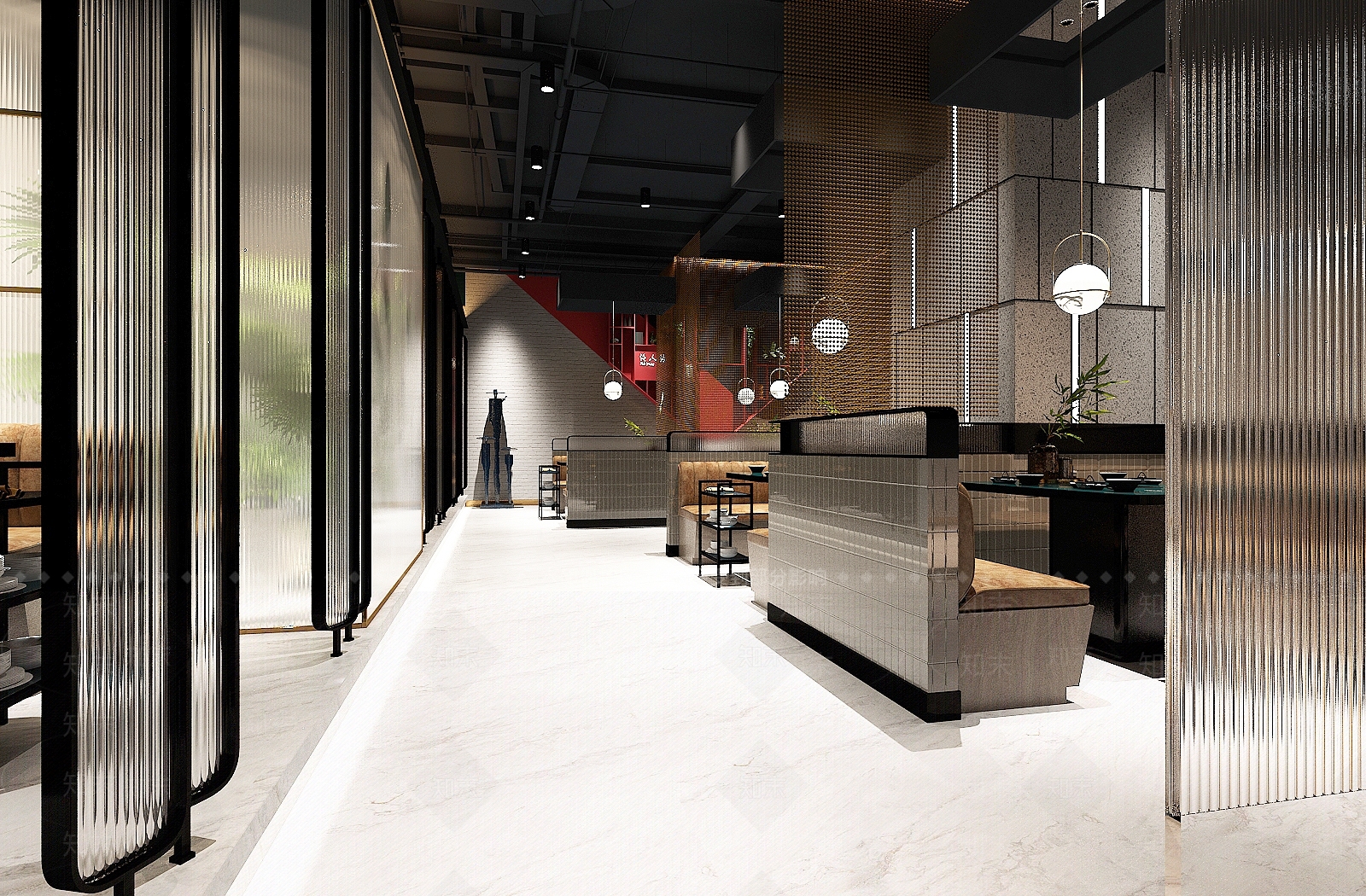 现代火锅店3D模型下载【ID:1105048939】