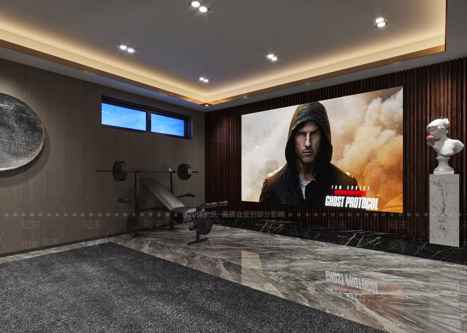 现代家居影音室3D模型下载【ID:1105049465】