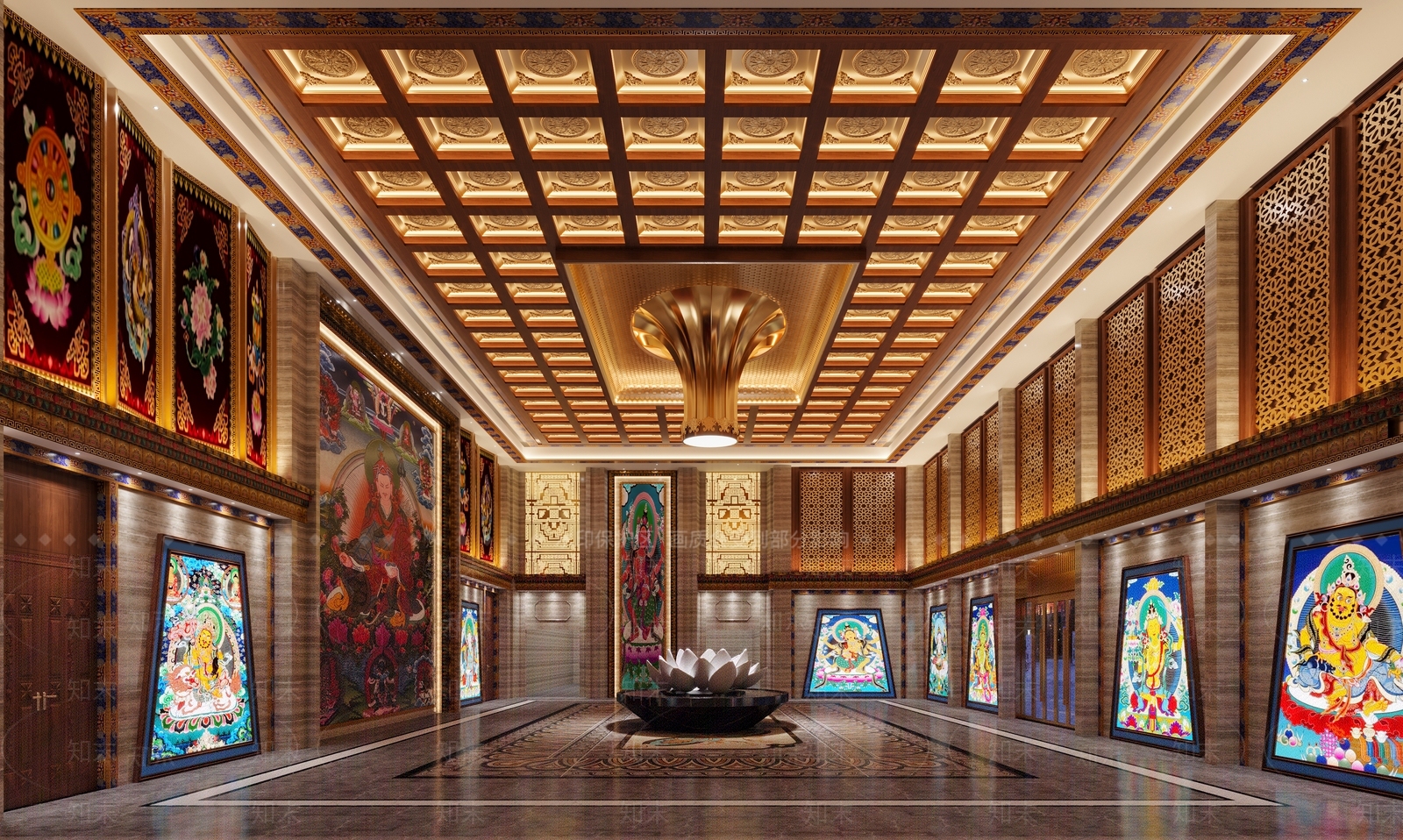 藏式寺庙3D模型下载【ID:1105054526】