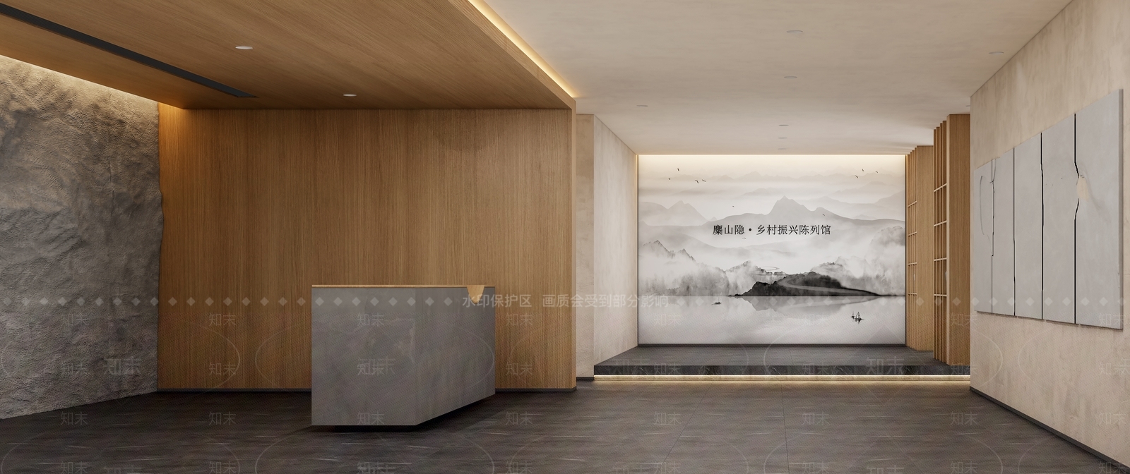 侘寂民宿展厅3D模型下载【ID:1105065199】