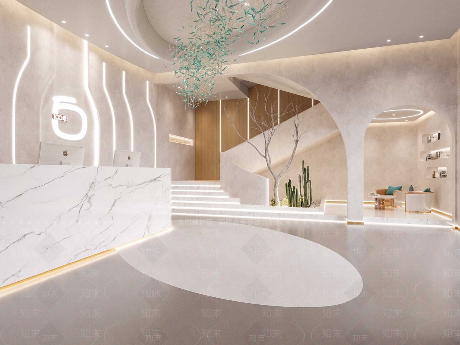 现代美容院3D模型下载【ID:1105072201】