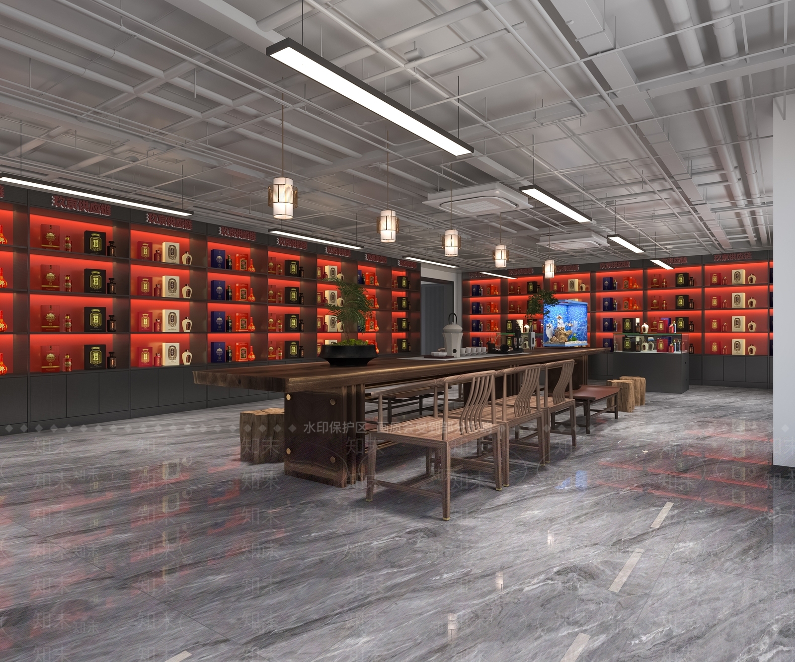 现代烟酒店3D模型下载【ID:1105073433】
