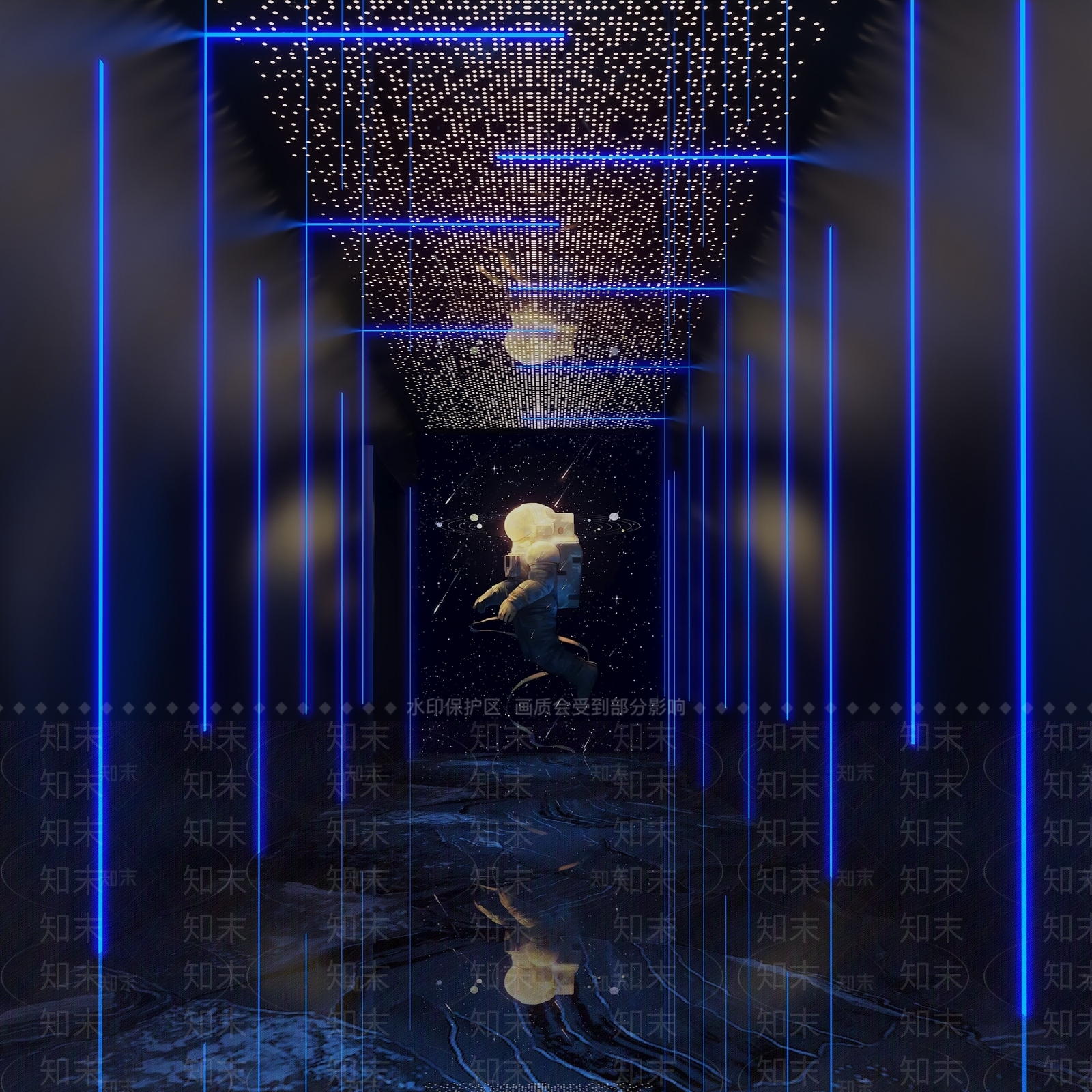 现代酒吧过道3D模型下载【ID:1105073289】