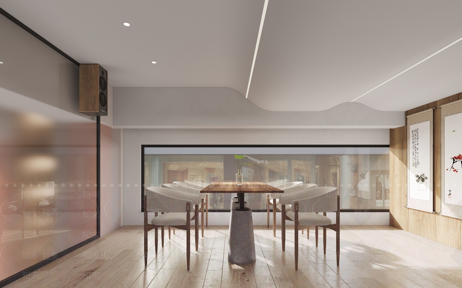 现代奶茶店3D模型下载【ID:1105079547】