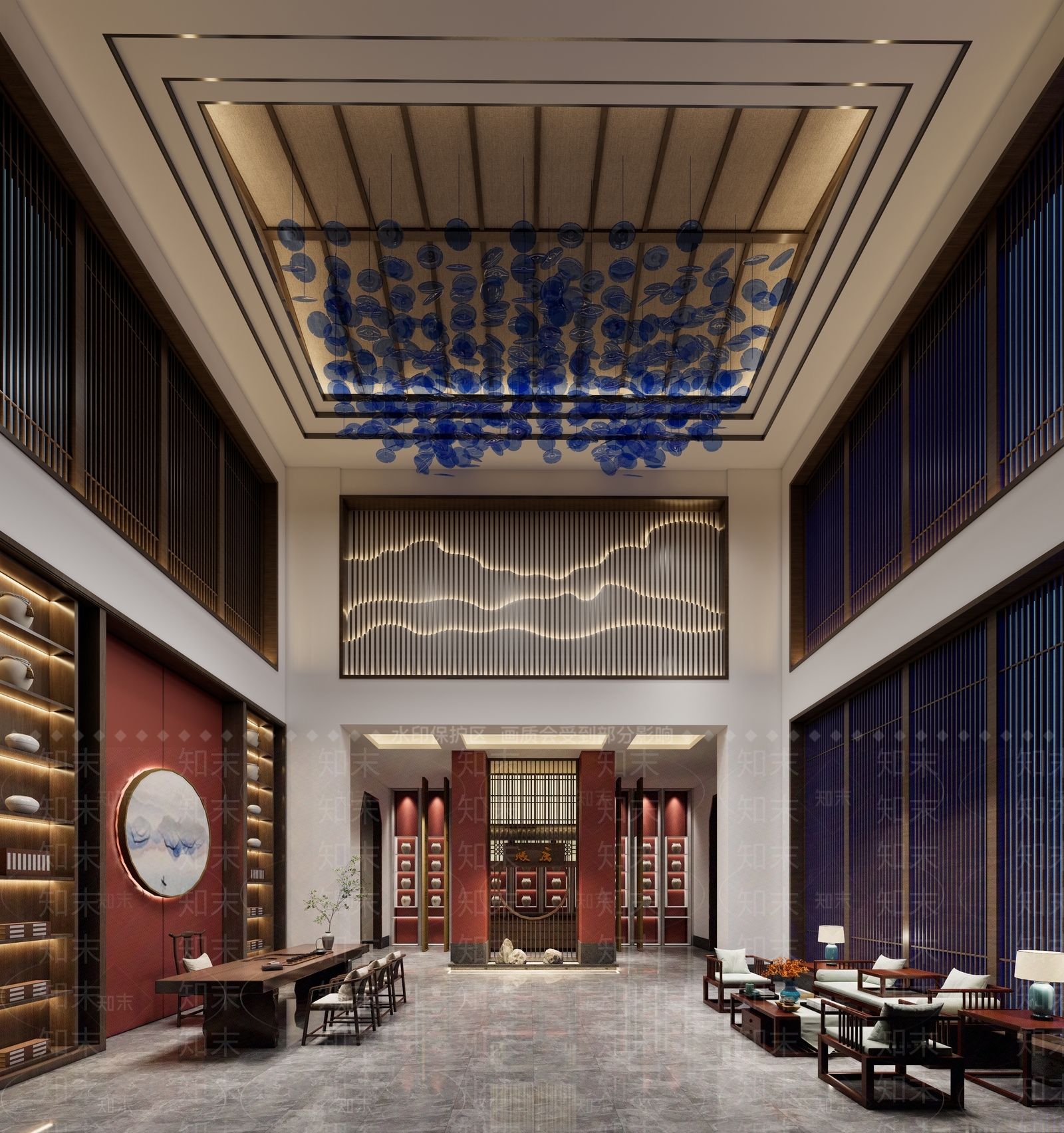 中式茶馆SU模型下载【ID:1105081946】
