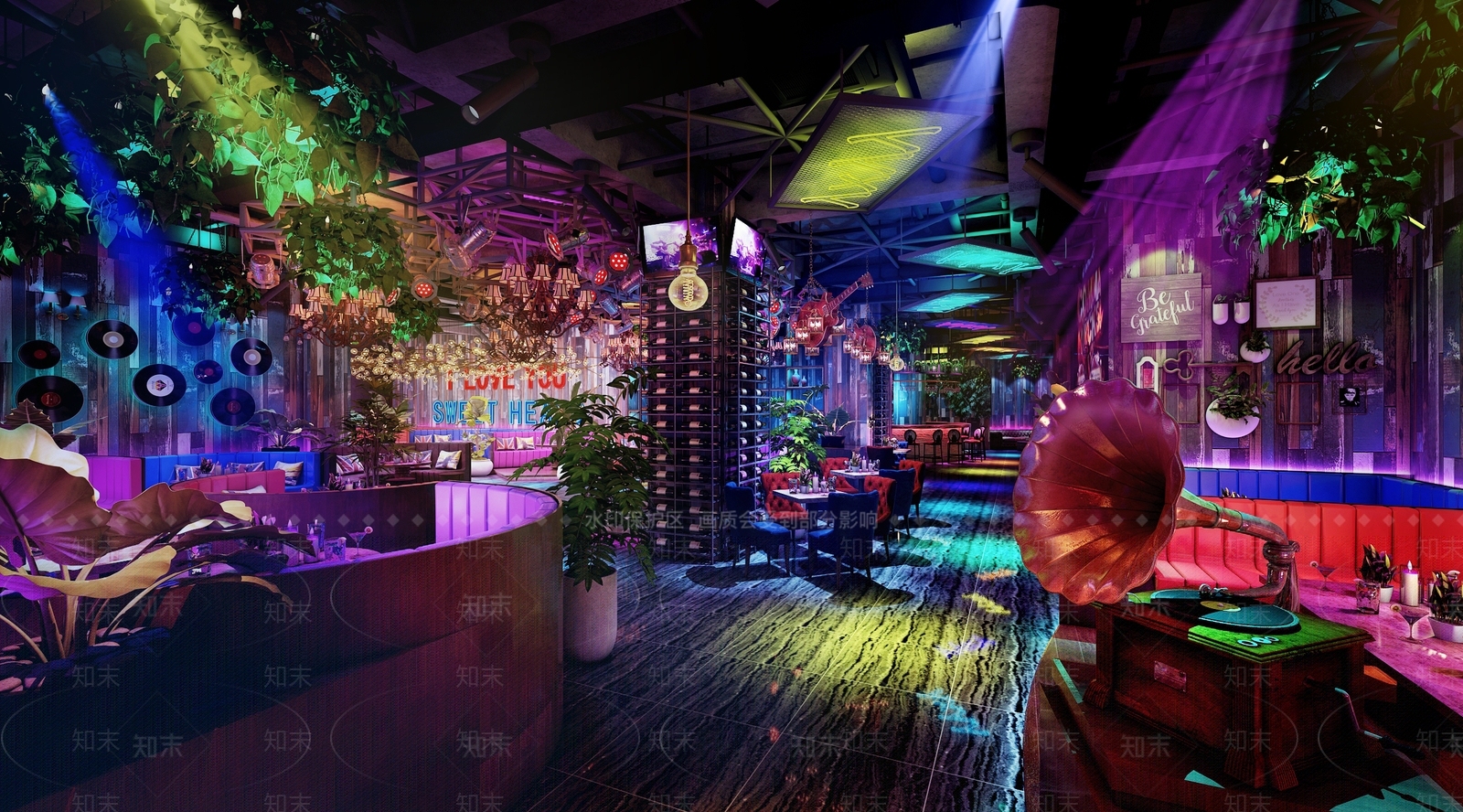 工业风酒吧3D模型下载【ID:1105086419】