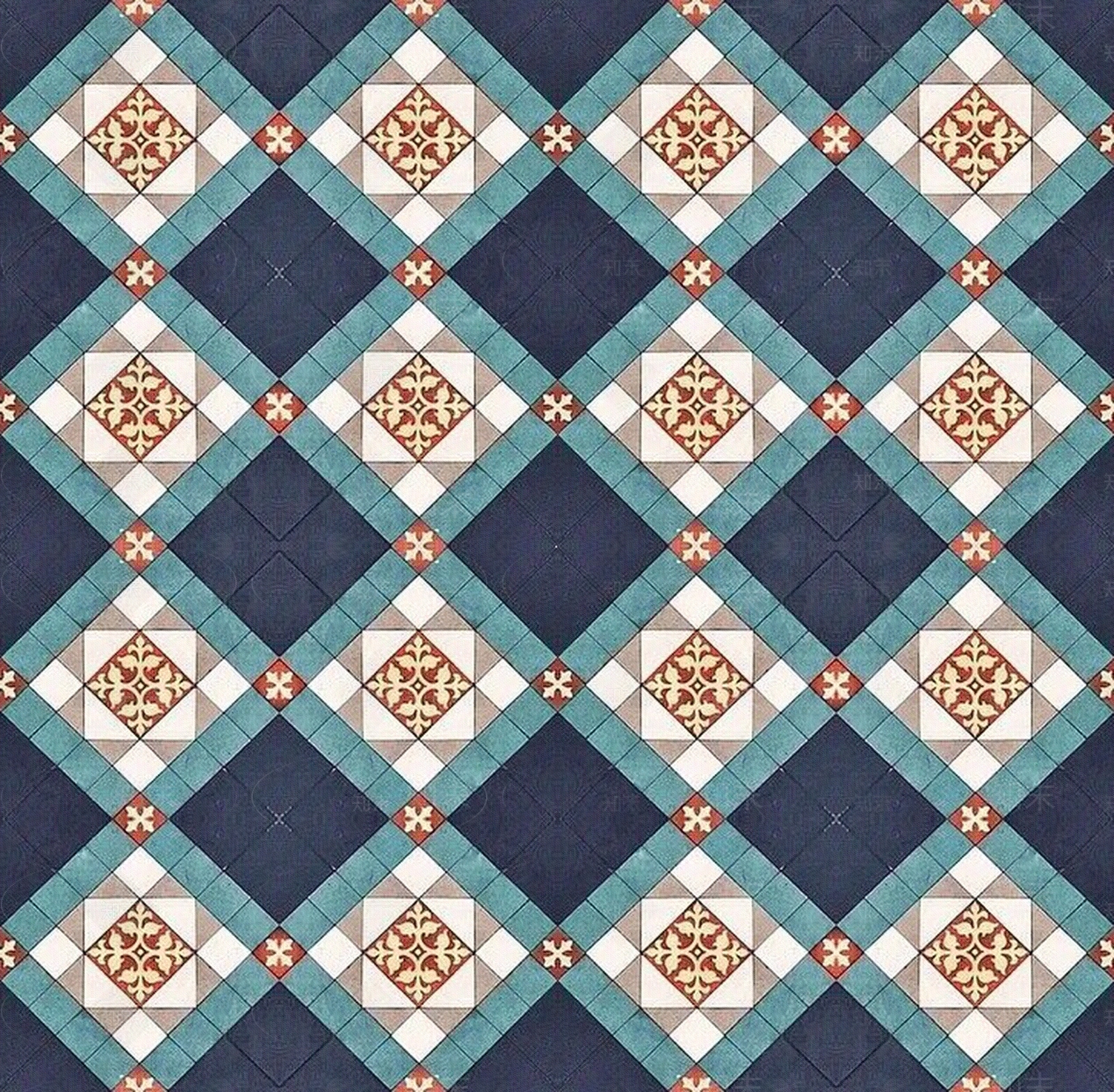 拼花地砖贴图下载【ID:1105122664】