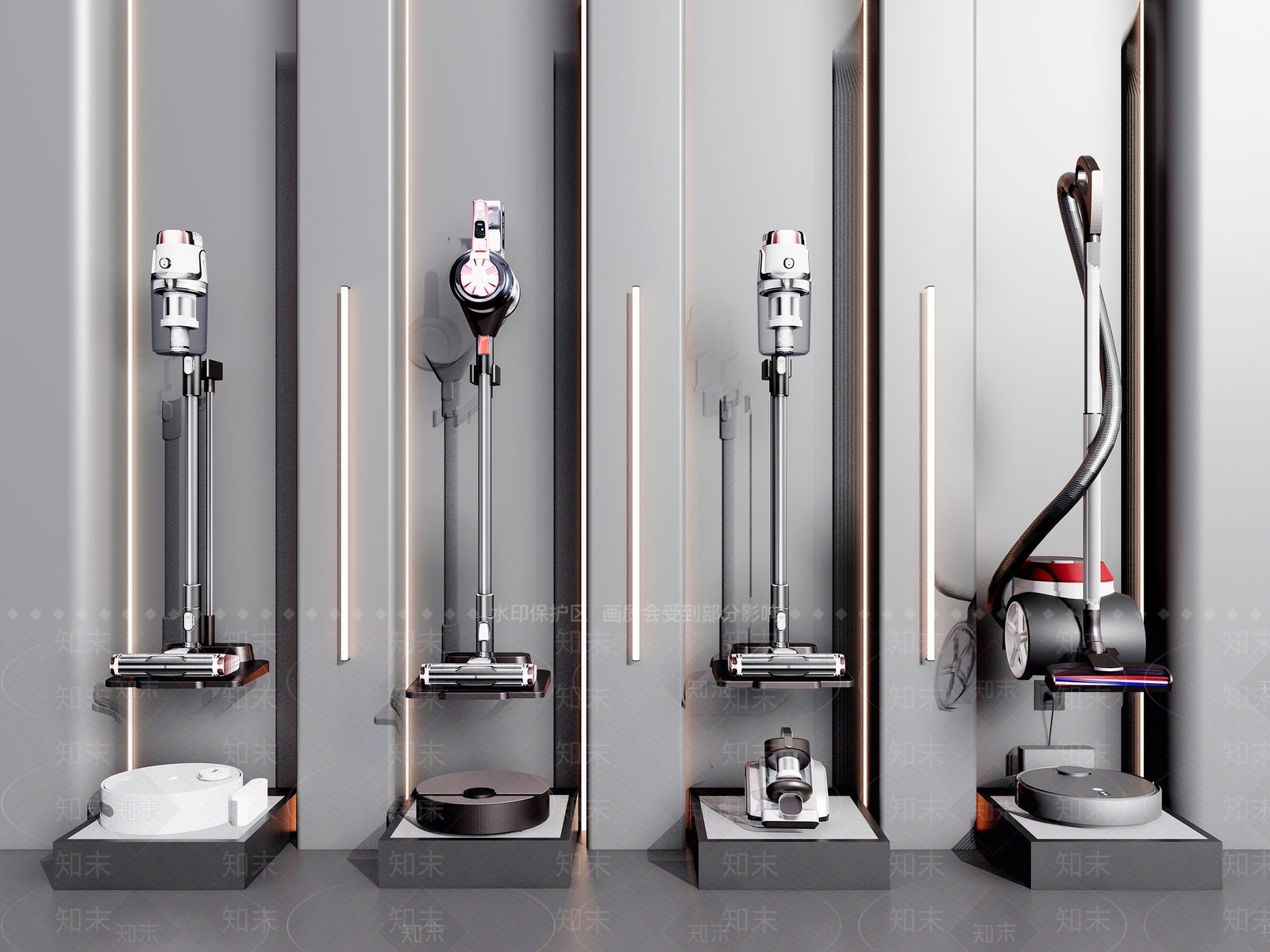 现代吸尘器SU模型下载【ID:1105127520】