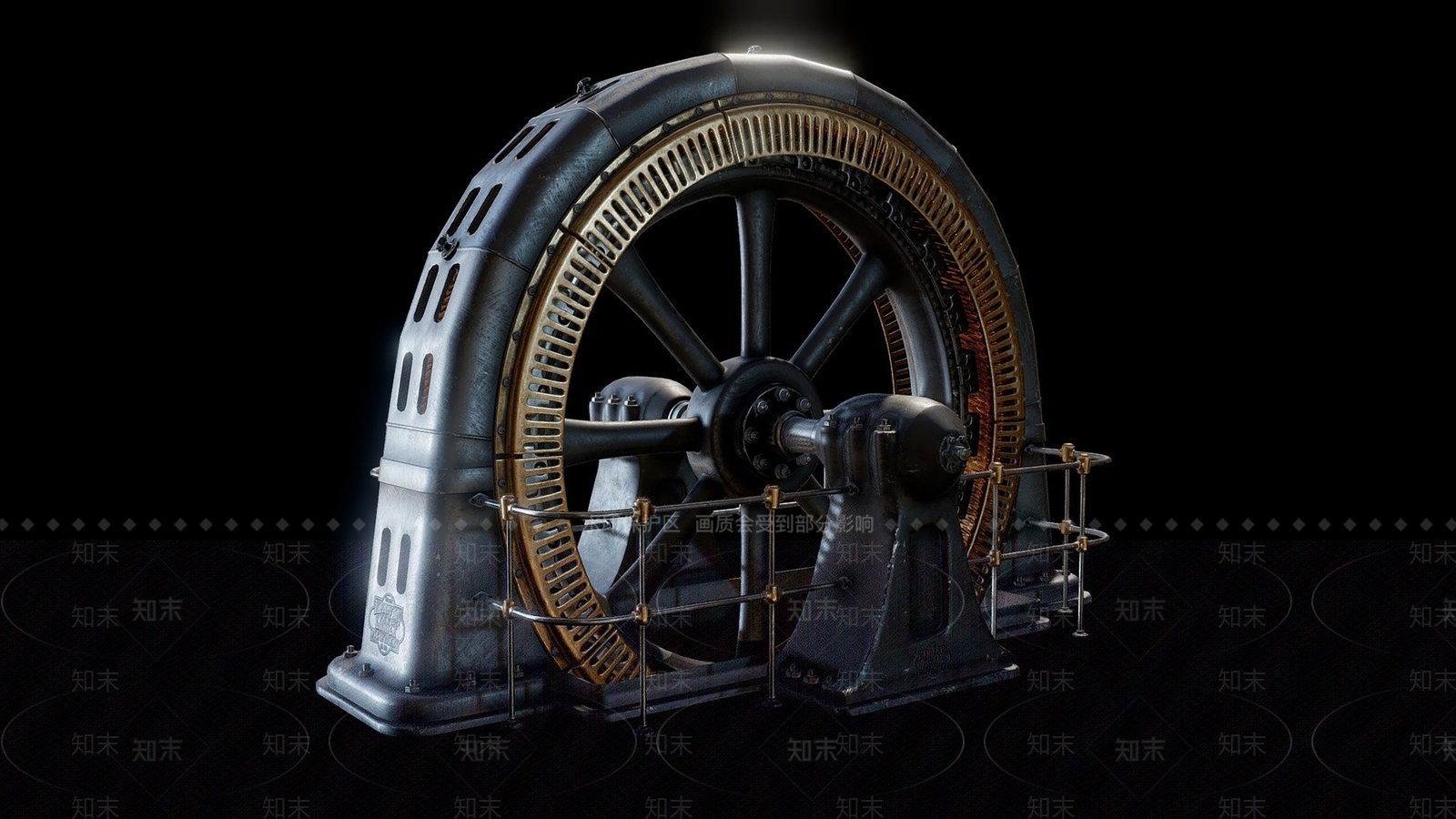 现代风力发电机3D模型下载【ID:1105133754】