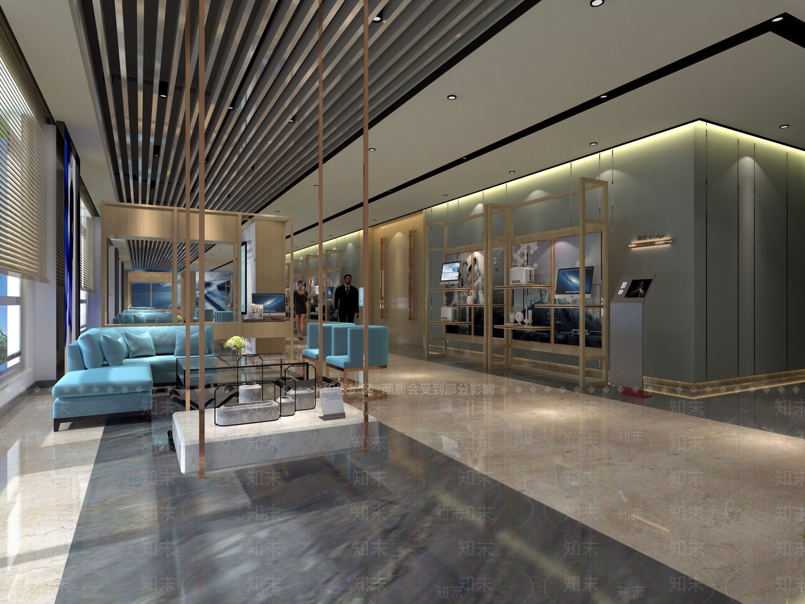 现代商场过道3D模型下载【ID:1105136067】