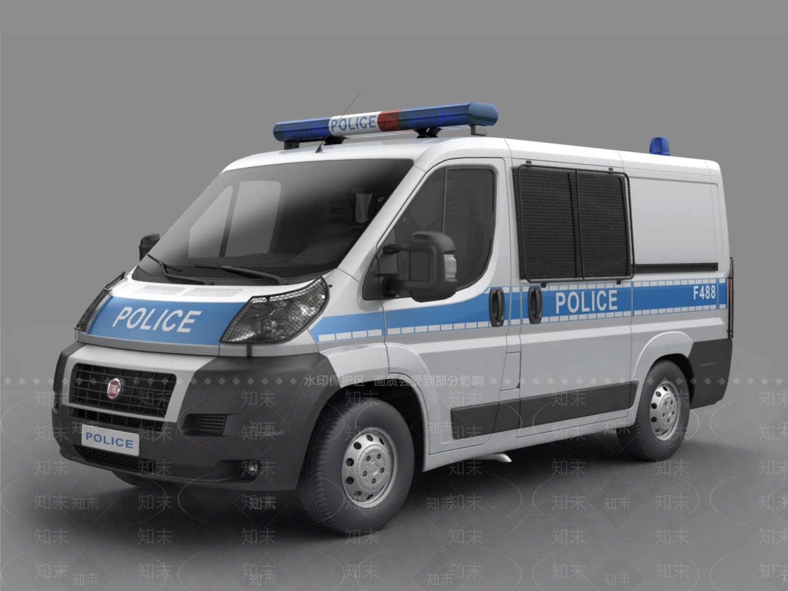 现代警车3D模型下载【ID:1105142369】