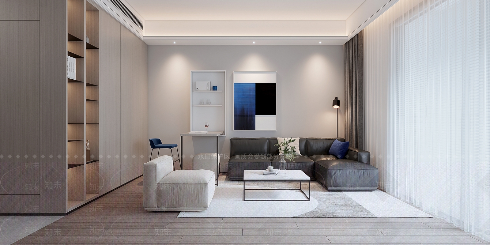 现代单身公寓3D模型下载【ID:1105149608】