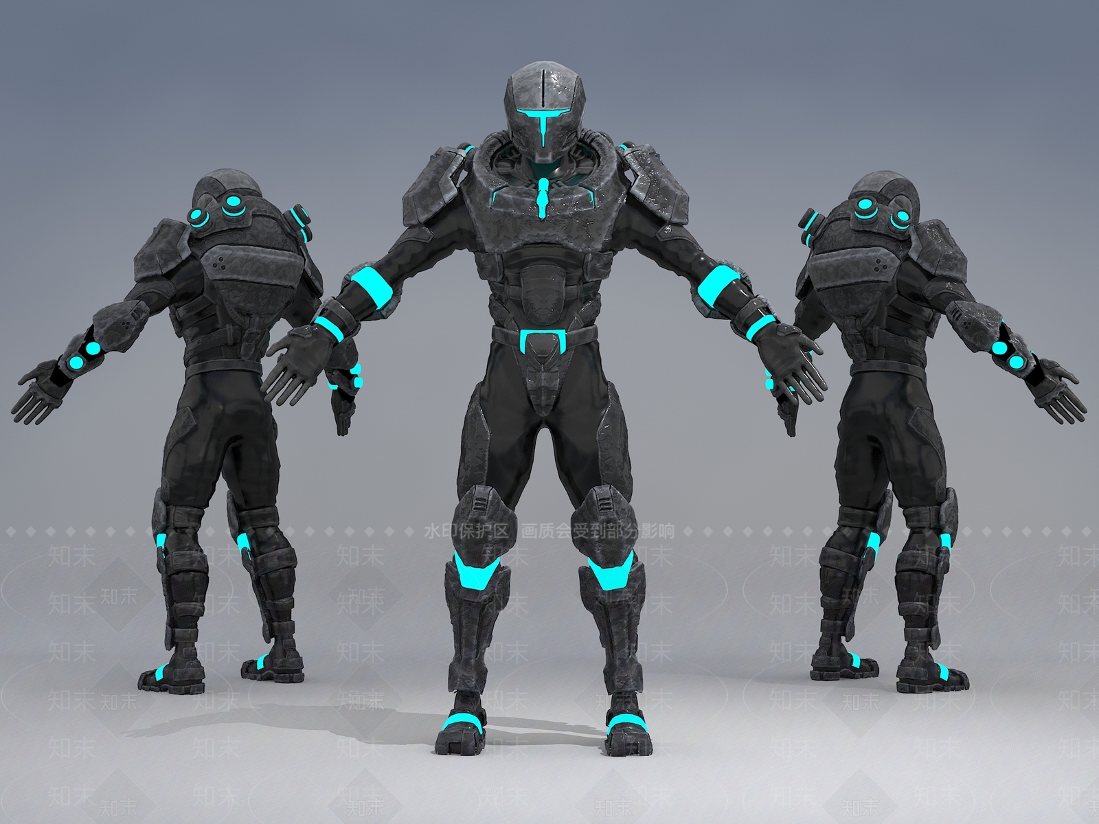 工业风机甲机器人3D模型下载【ID:1105151843】