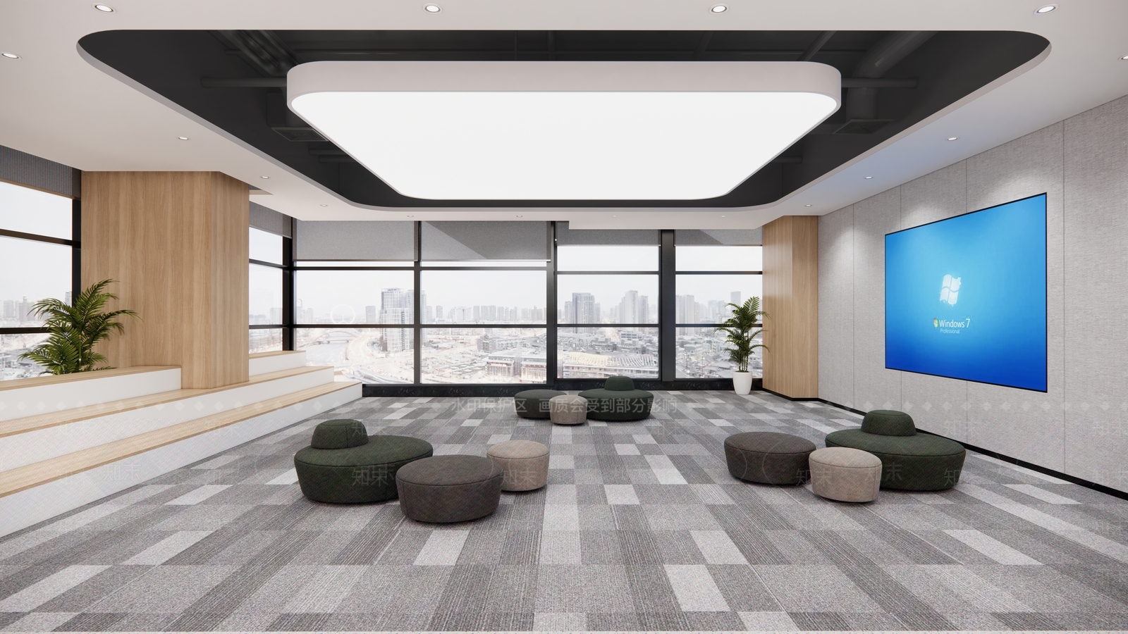 现代公司培训室SU模型下载【ID:1105152150】
