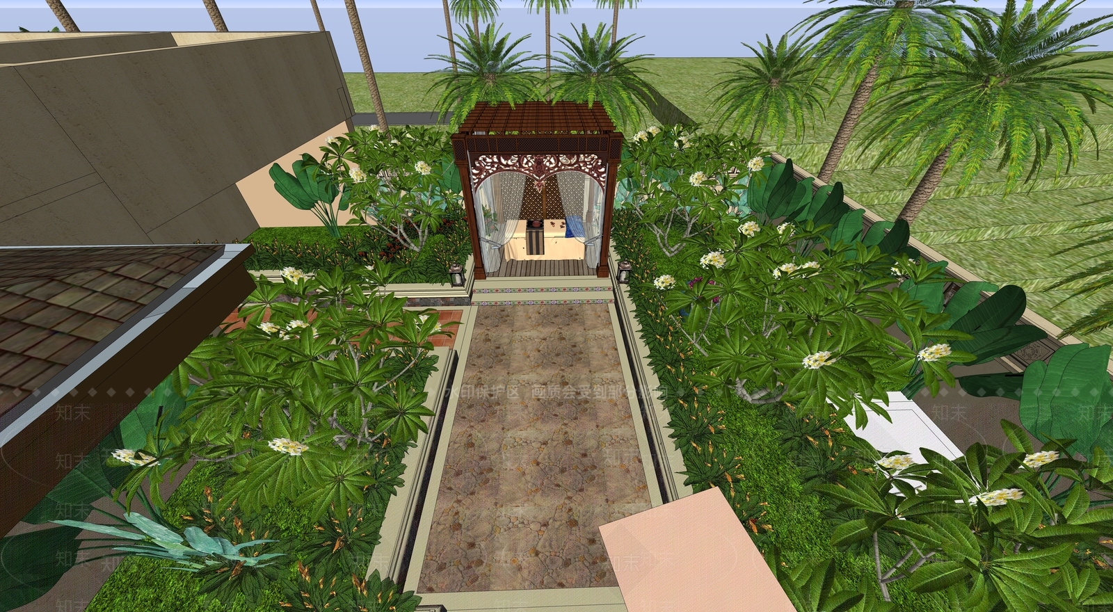 现代SPA会所SU模型下载【ID:1105153067】