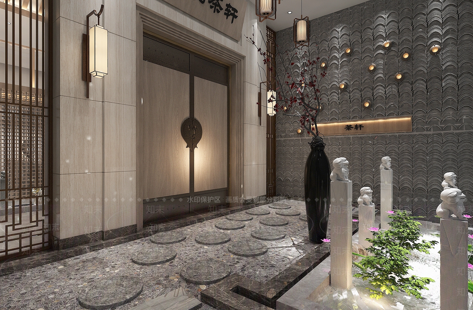中式茶馆3D模型下载【ID:1105164403】