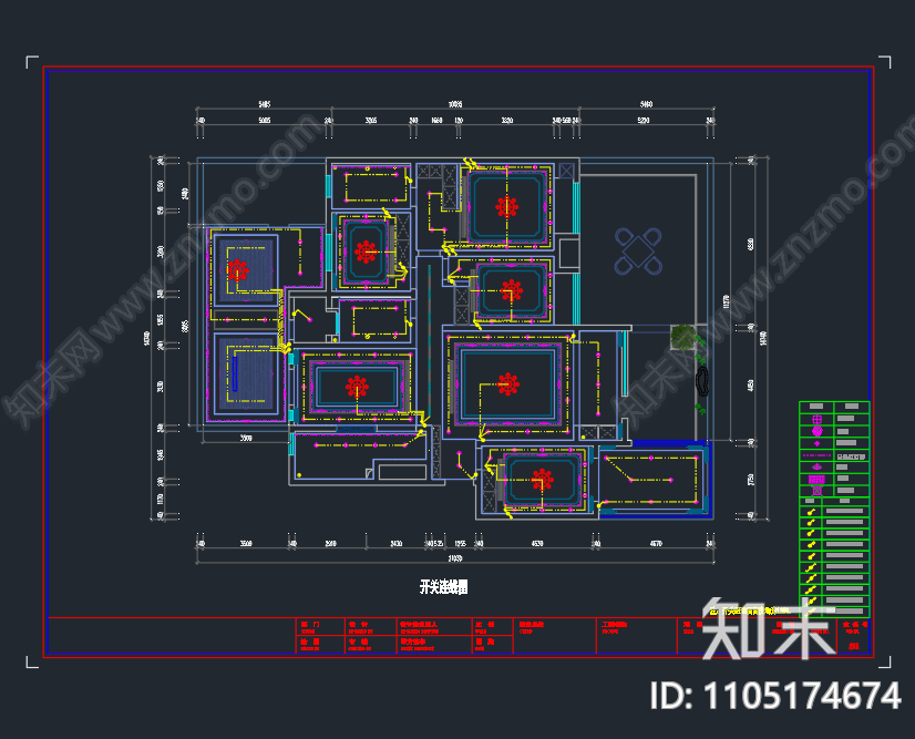 新中式家装全套施工图cad施工图下载【ID:1105174674】