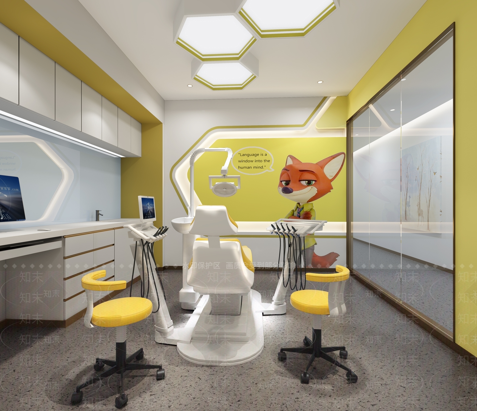 现代医院3D模型下载【ID:1105480046】