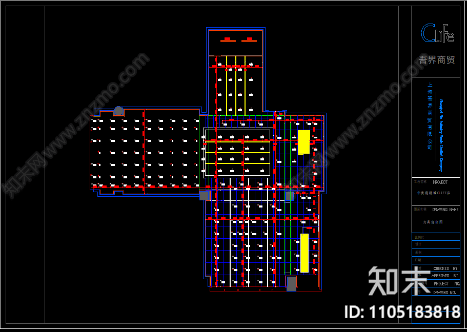 数码生活馆cad施工图下载【ID:1105183818】