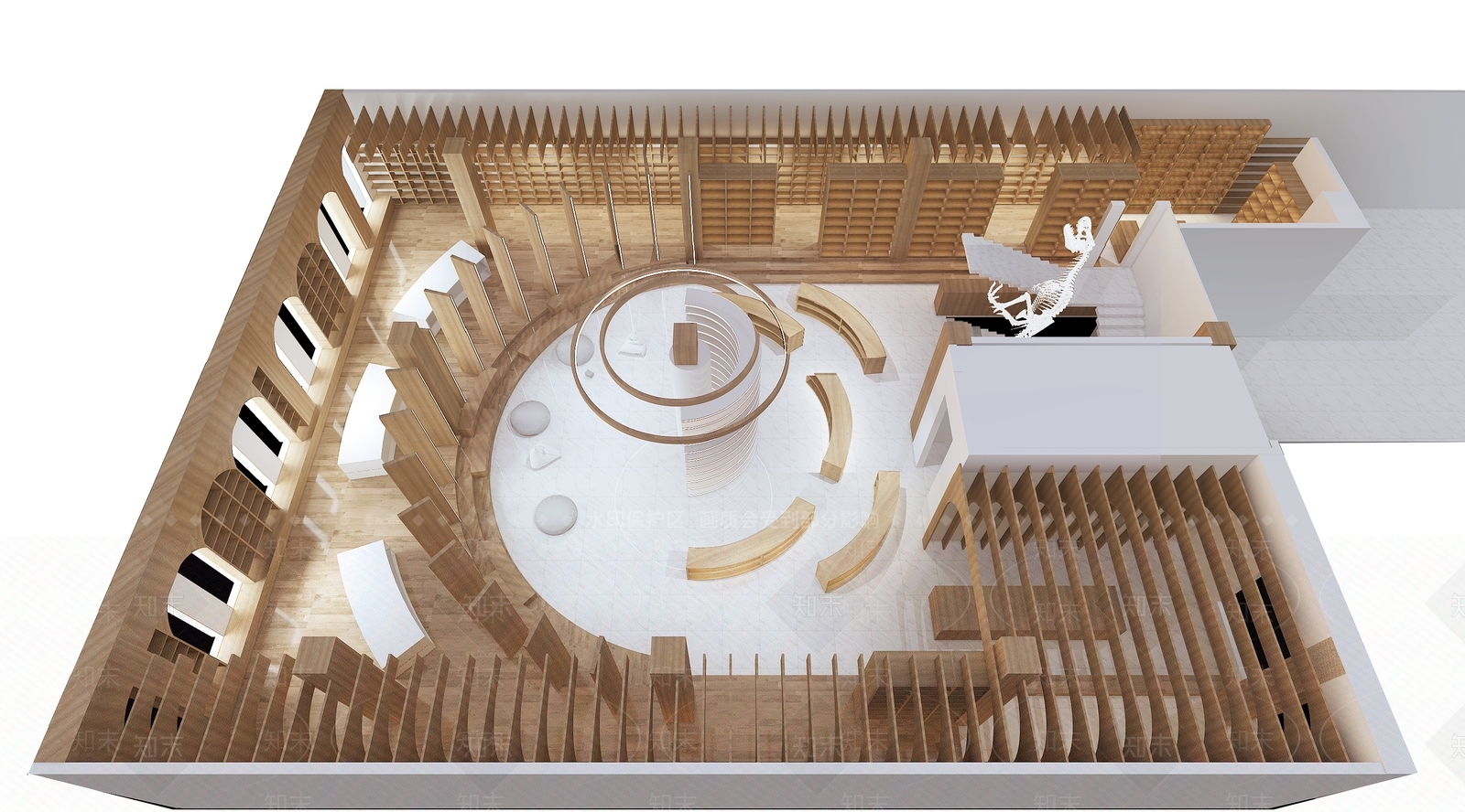 现代书店3D模型下载【ID:1105185645】
