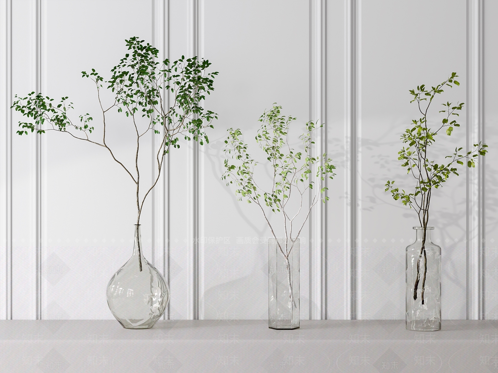 现代水生植物3D模型下载【ID:1105195687】