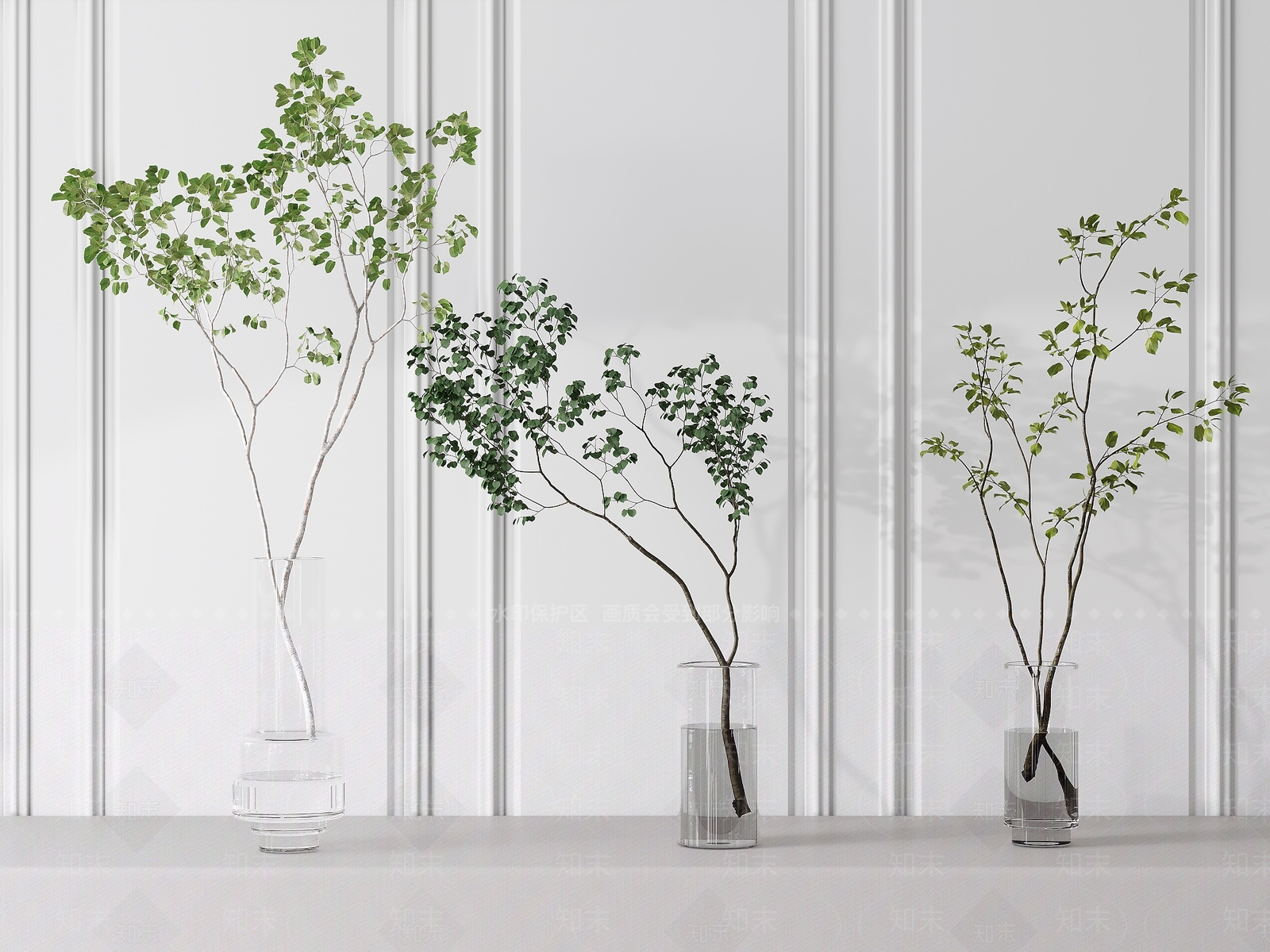 现代水生植物3D模型下载【ID:1105195687】