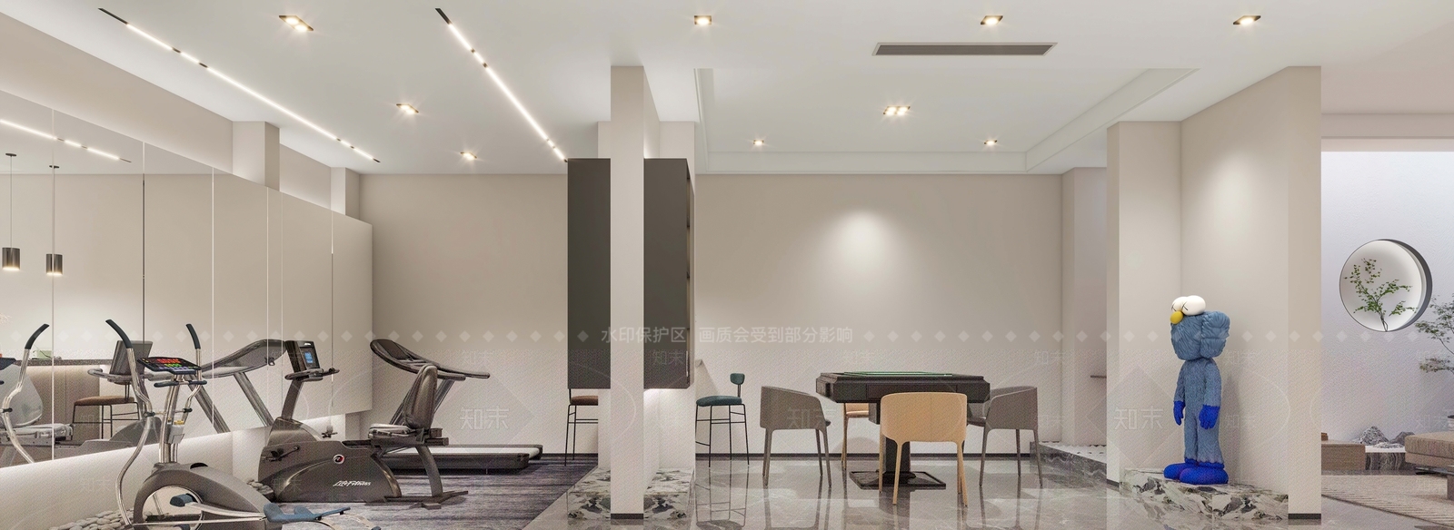 现代家居健身房3D模型下载【ID:1105196308】
