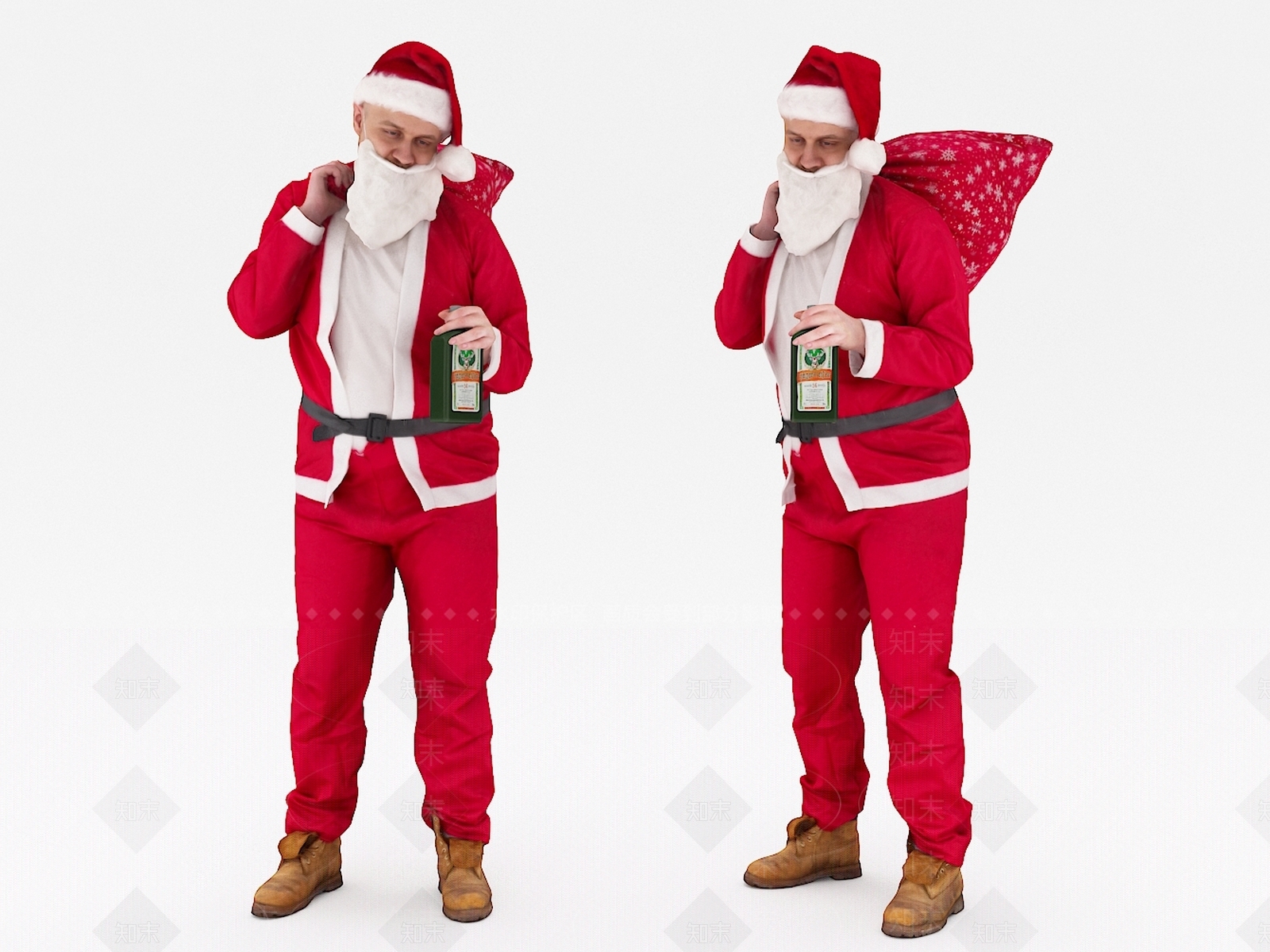 现代圣诞老人3D模型下载【ID:1105196662】