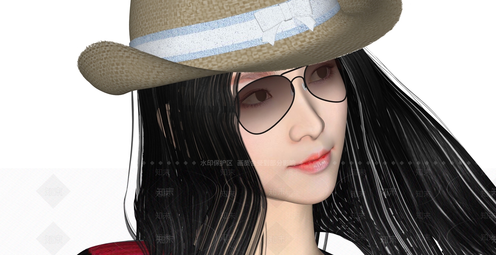 现代女人SU模型下载【ID:1105197566】