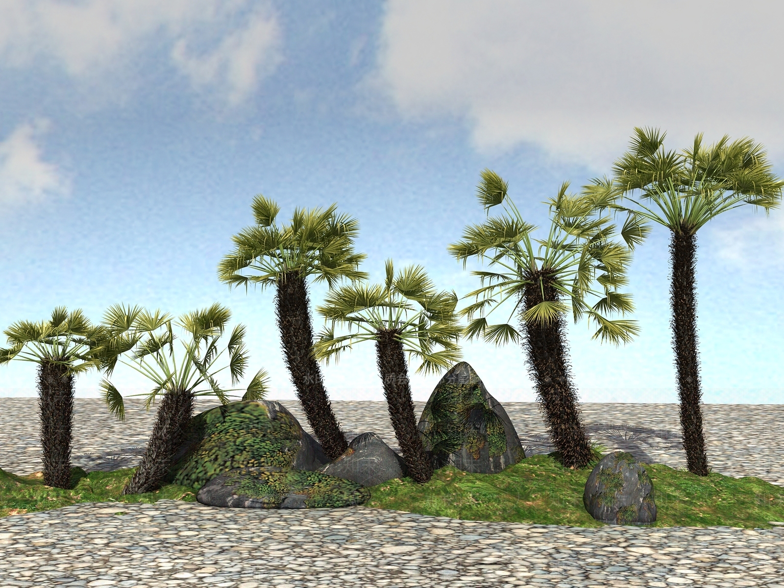 热带植物3D模型下载【ID:1105200918】