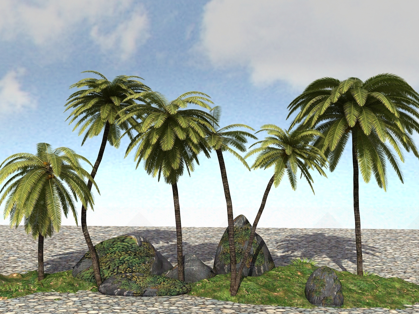 热带植物3D模型下载【ID:1105201195】
