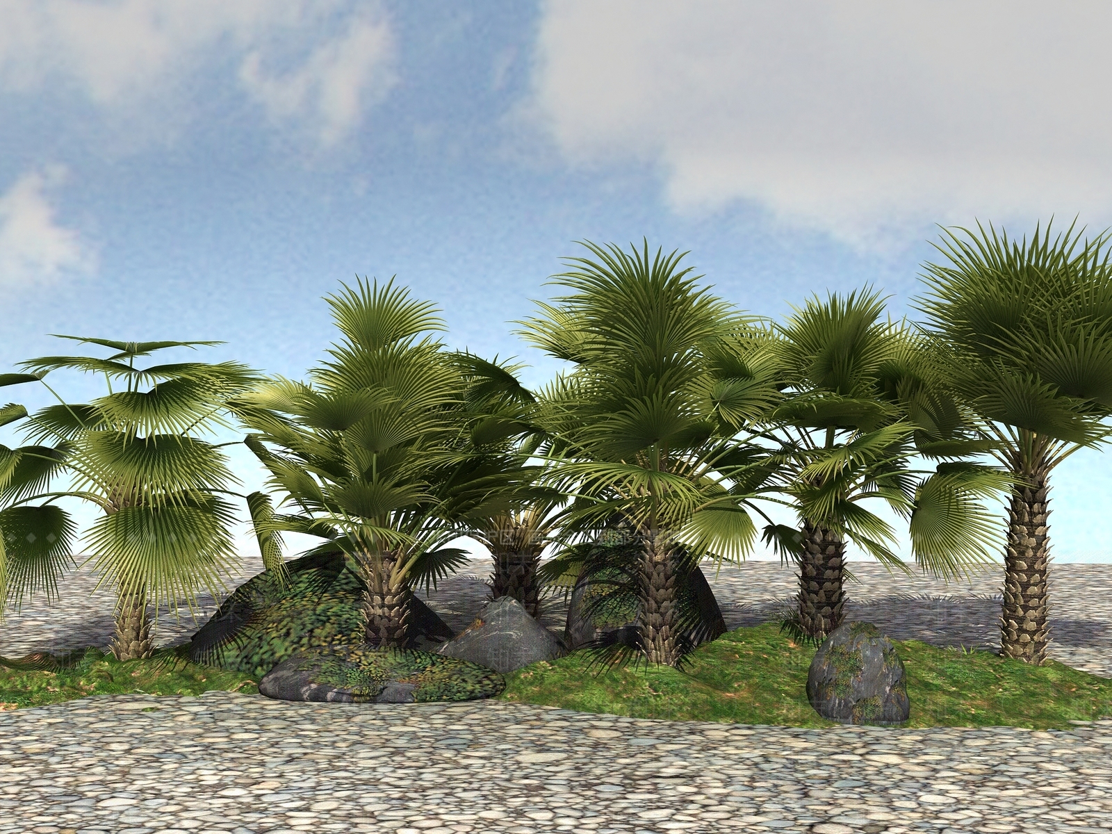 热带植物3D模型下载【ID:1105201253】