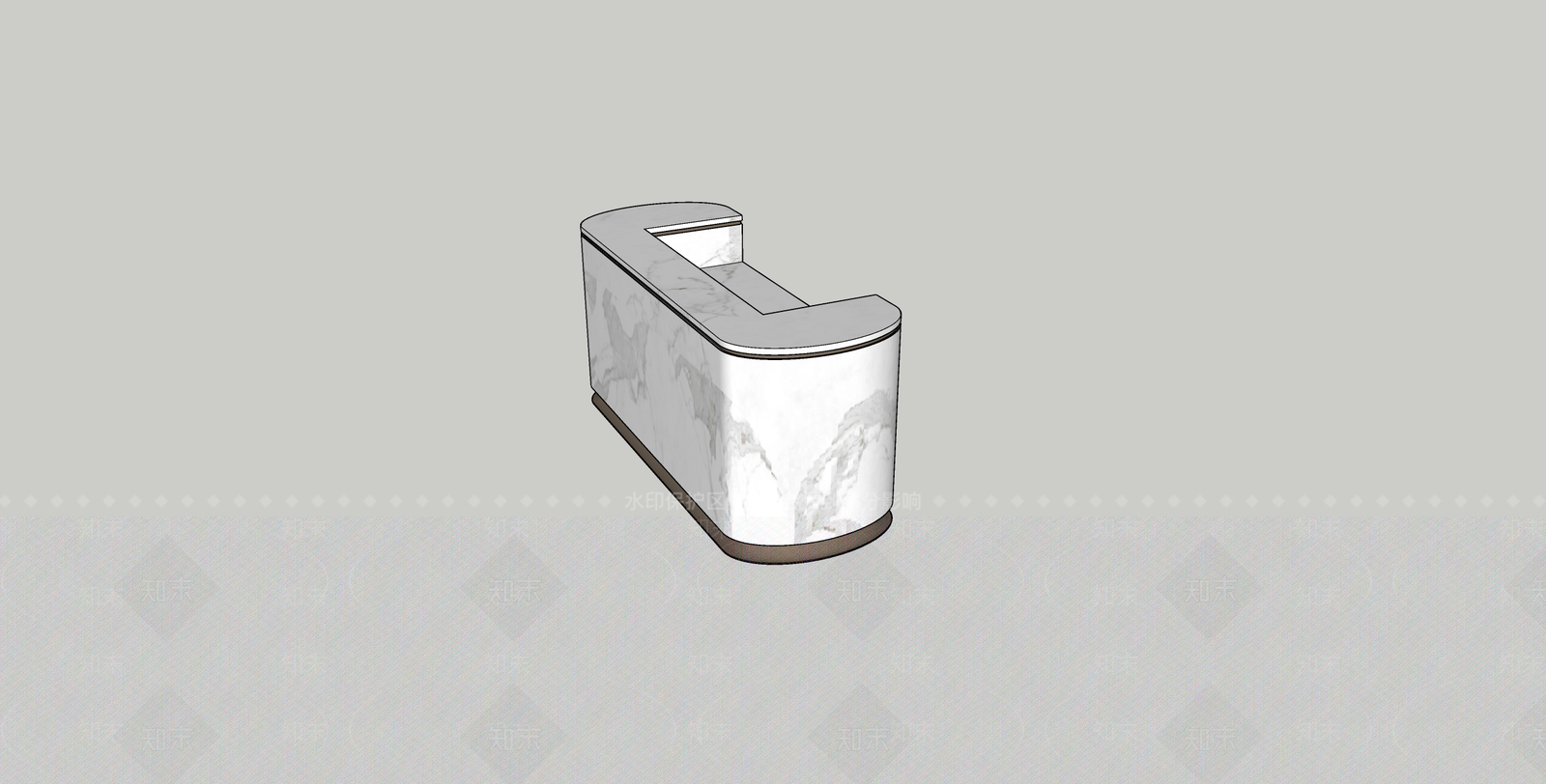 现代前台SU模型下载【ID:1105201984】