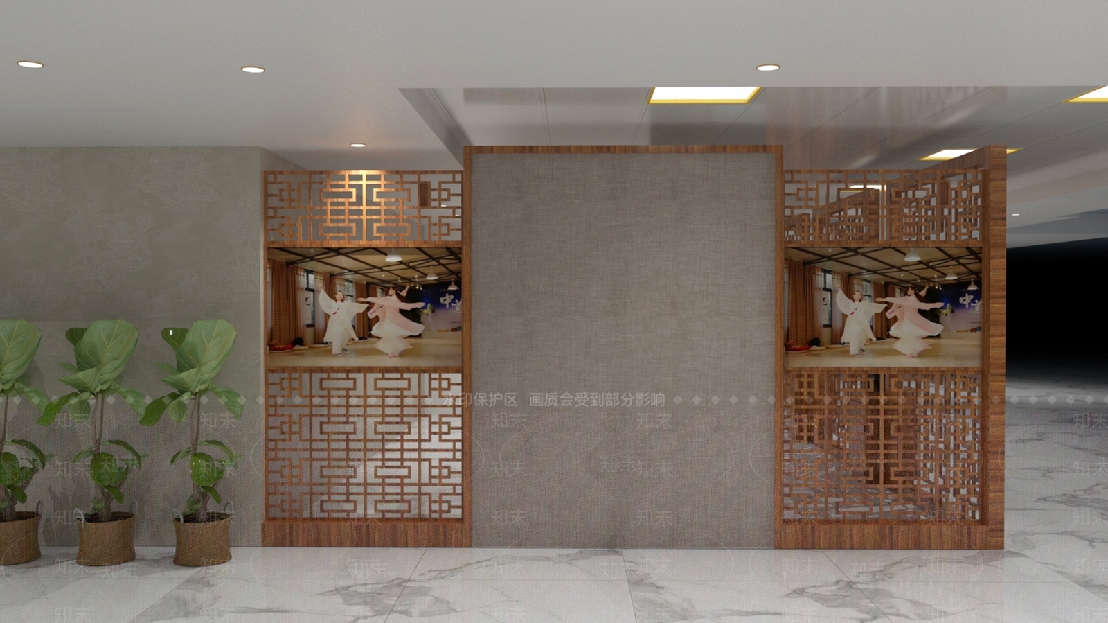 新中式公司休息区SU模型下载【ID:1105207876】