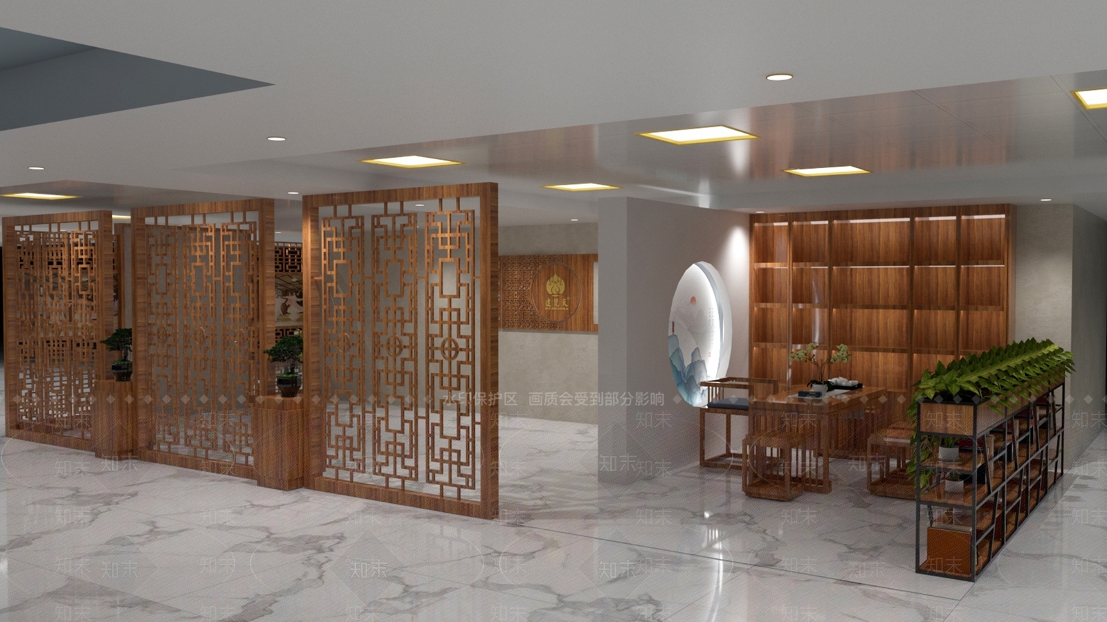 新中式公司休息区SU模型下载【ID:1105207876】