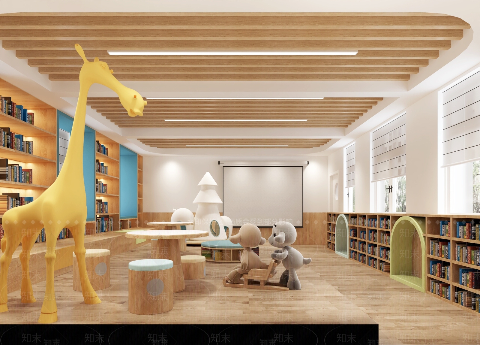 现代书店3D模型下载【ID:1105230856】