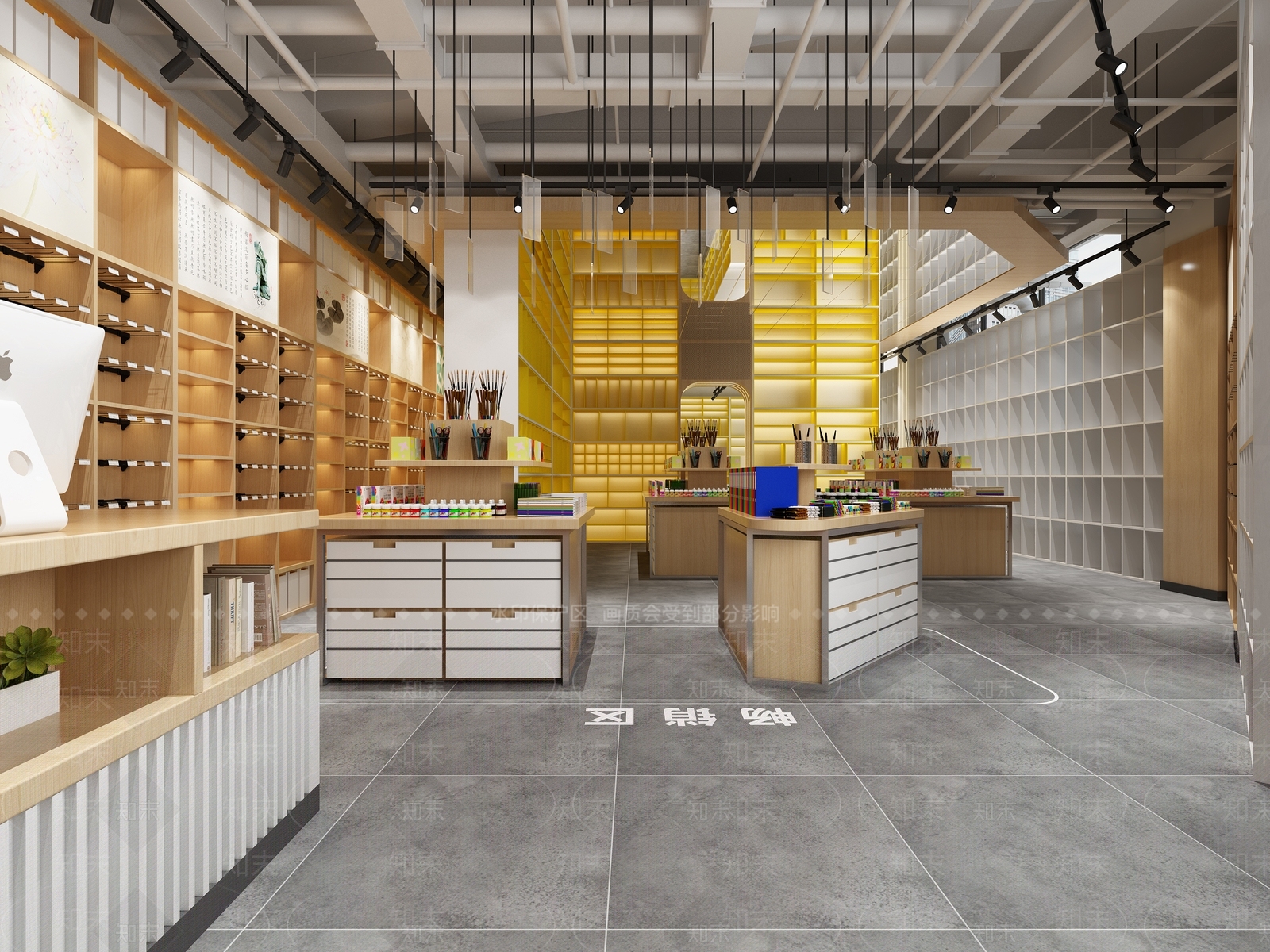 现代文具店3D模型下载【ID:1105235096】