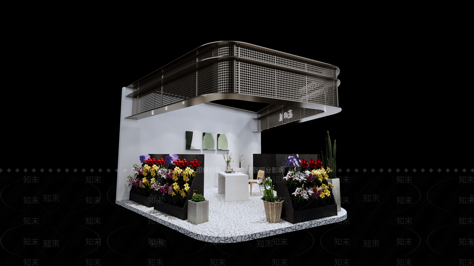 现代花店SU模型下载【ID:1105246275】
